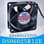 AVC DS06025R12E 60mm fan 6025 60x60x25mm 12V 0.20A 4PIN cooling fan