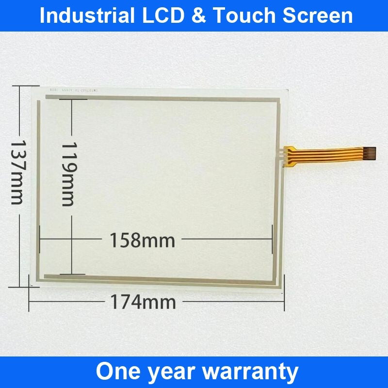 TouchScreen Panel Glass Digitizer For AGP3400-T1-D24-CA1M + Overlay Film