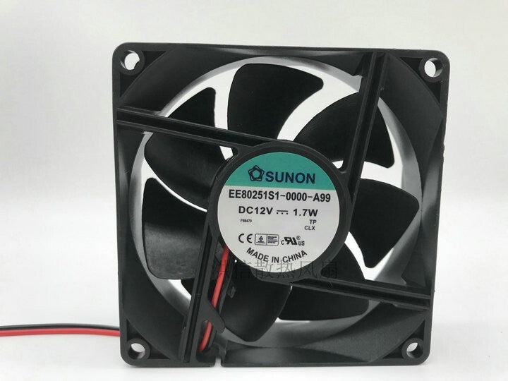SUNON EE80251S1-0000-A99 12V 1.7W 8CM 8025 2-wire cooling fan