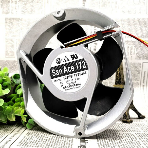 109E5712Y5J04 12V 2.3A 17251 LARGE AIR VOLUME ALUMINUM FRAME COOLING FAN 17CM