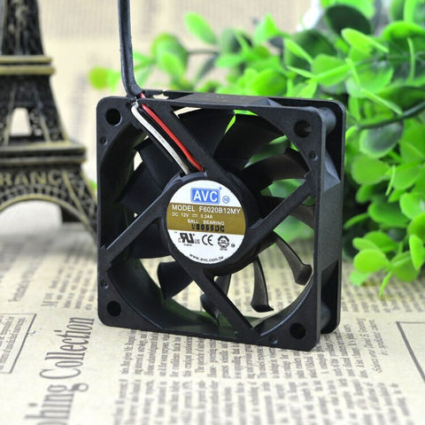 AVC F6020812MY 12V 0.24A COOLING FAN 3wires