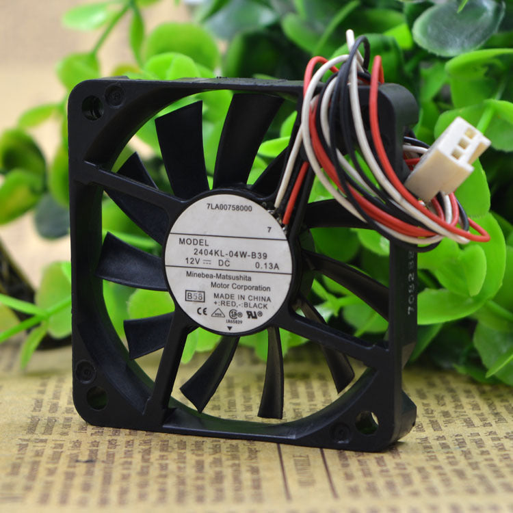 NMB 2404KL-04W-B39 fan 6010 12V 0.13A 3pin Case Cooling Fan