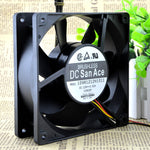 Sanyo San Ace 109R1212H1011 120x120x38mm DC 12V 0.52A 3 Pin Chassis Cooling Fan