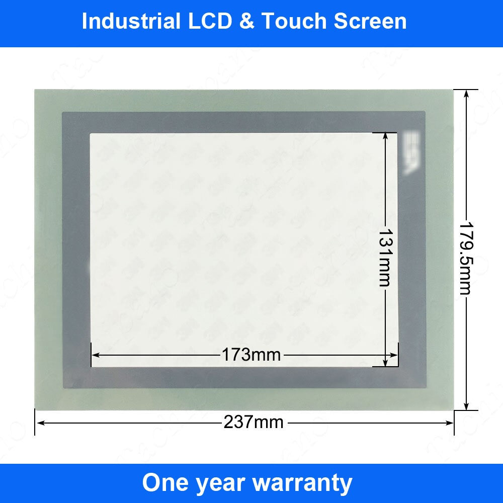 VT580W Touch Screen Panel Glass ESA VT580W + Protective Film Overlay