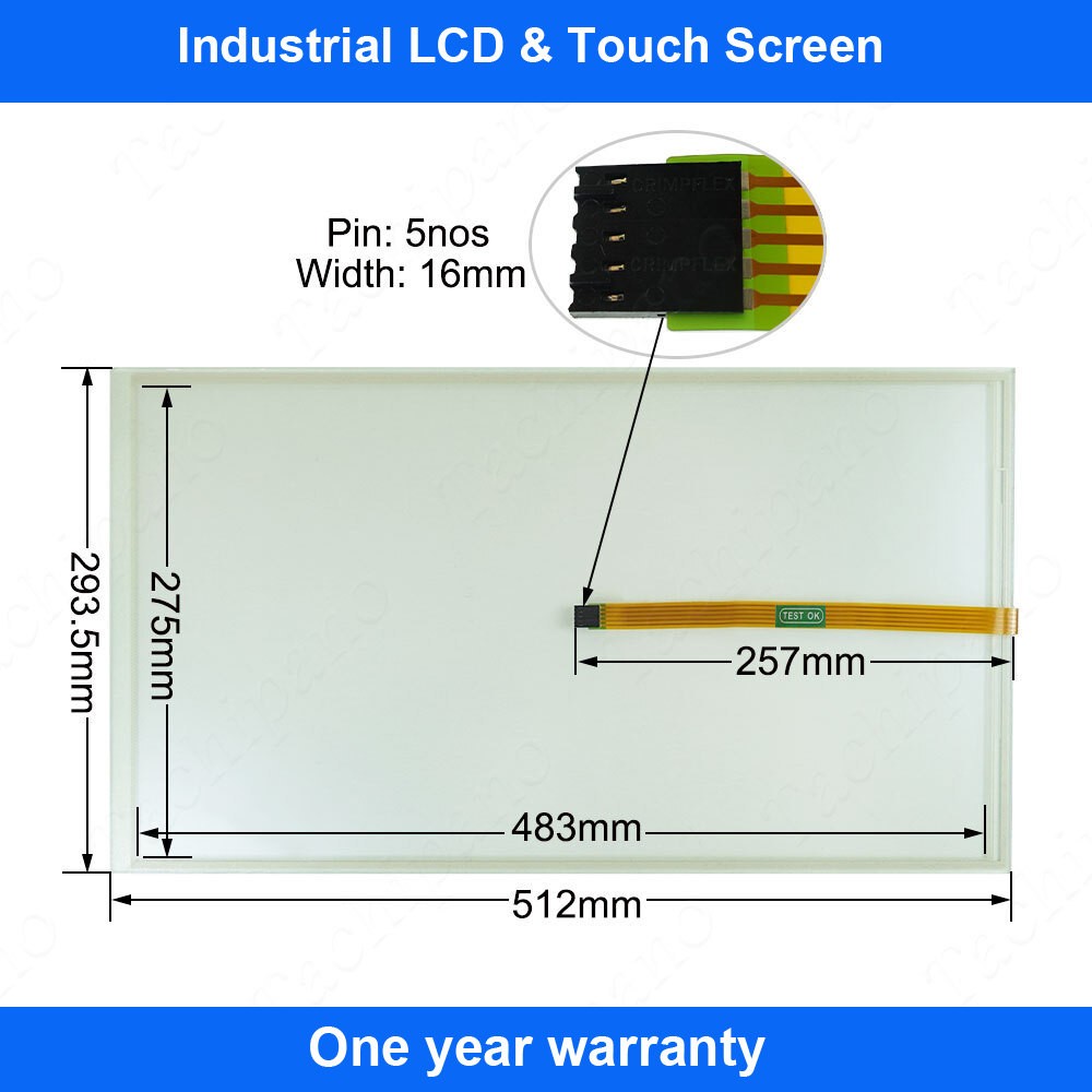 6AV2124-0XC02-0AX0 Touch Panel for 6AV2 124-0XC02-0AX0 TP2200 Comfort with Film