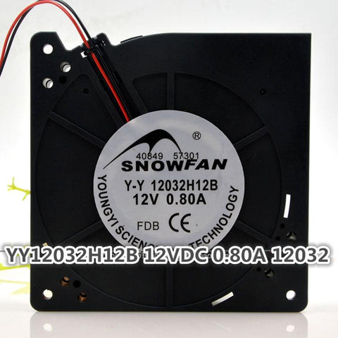 12CM 12032 Turbo Fan Double Ball Blower YY12032H12B 12V 0.80A
