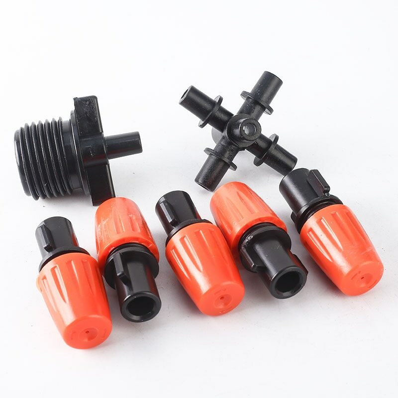 360 Degree Rotating Water Sprinkler Automatic Watering 5 Nozzles Garden Pipe