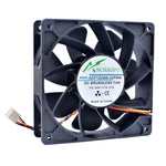 ACP12038B-24PWM 120mm fan 12cm DC24V 0.37A Double ball 4 lines PWM cooling fan