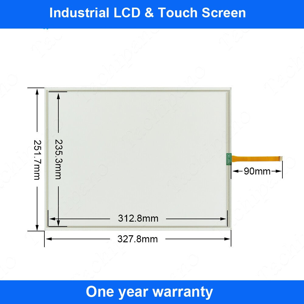 3580406-01 Touch Screen for Pro-face FP3710-T41 FP3710-T41-U Panel + Overlay