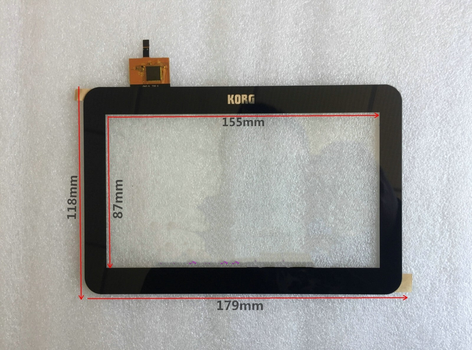 7 Inch LCD For KORG PA4X LCD Display With Touch Screen Digitizer 5mm Thickness