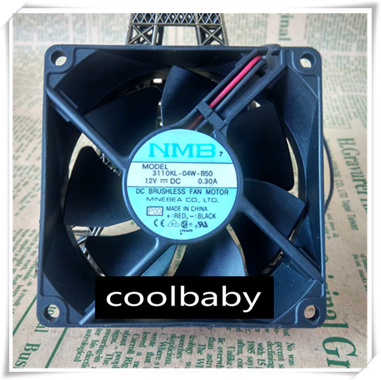 NMB 3110KL-04W-B50 Fan DC 12v 0.3A 2Pin 80*80*25mm