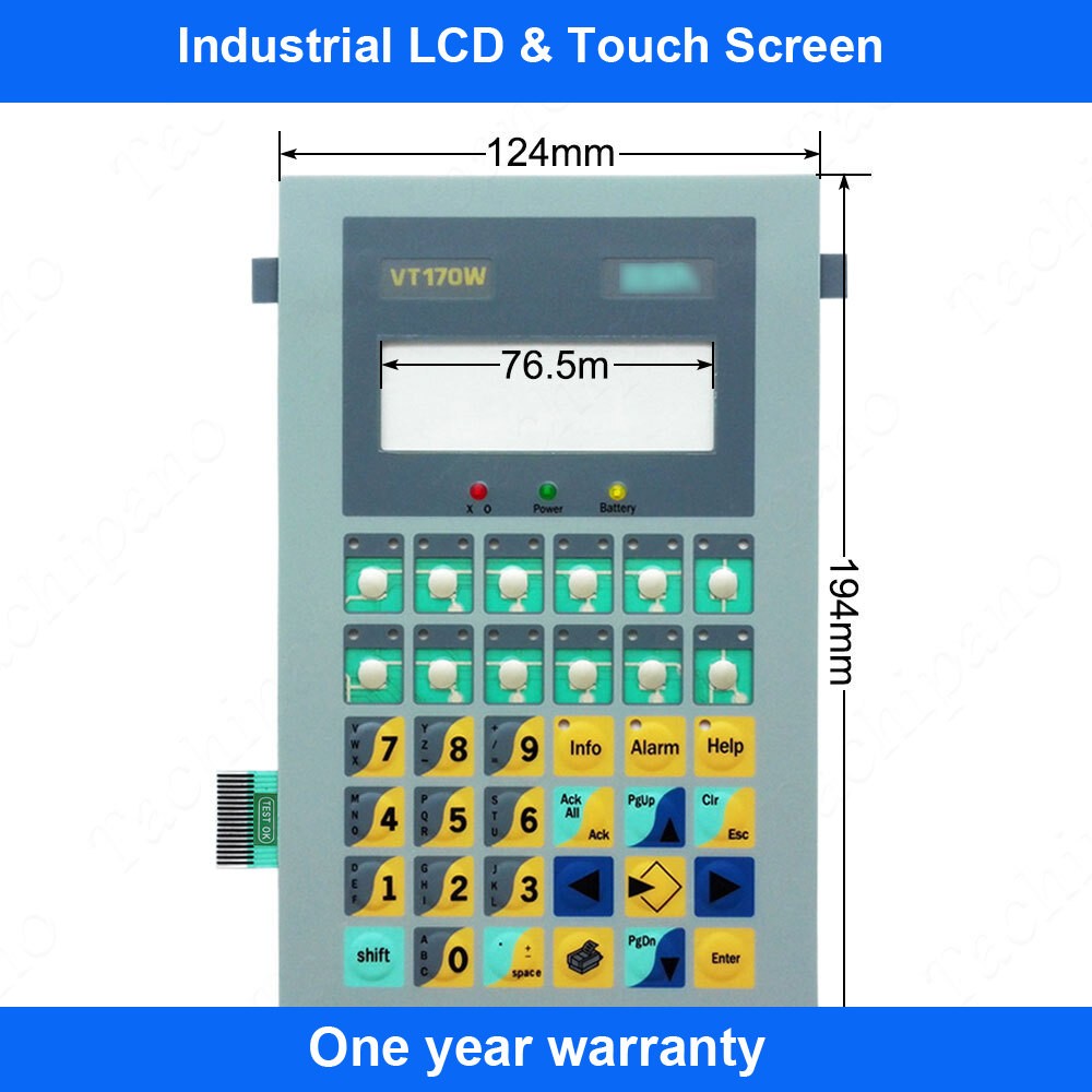 Membrane Switch for ESA VT170W VT170WA0000 ESA ID 42337 Keypad Keyboard
