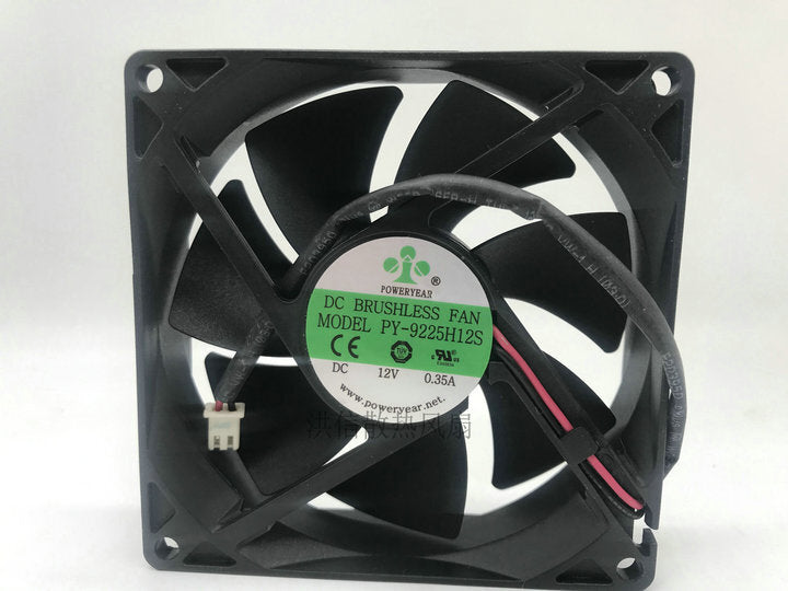 POWERYEAR Fan PY-9225H12S DC 12V 0.35A 9025 9CM cooling fan