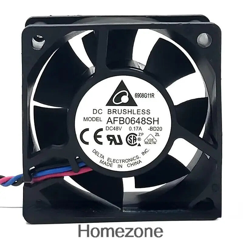 For DELTA 6025 AFB0648SH 48V 0.17A 6CM inverter silent cooling fan 3wires