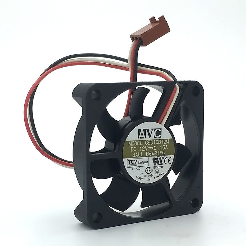 AVC C5010B12M DC12V 0.15A 50*50*10MM 3pin Chassis Cooling Fan