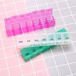 Pill Box Storage Dispenser 7 Days Pill Case Weekly Tablet Pill Medicine Box