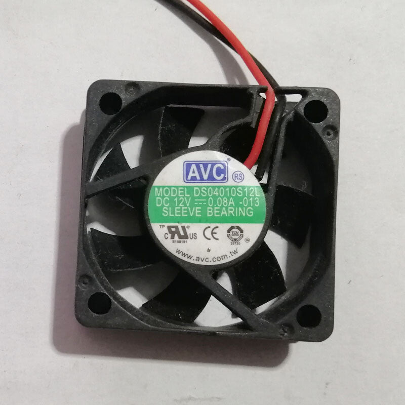 AVC 4010 DS04010S12L 12V 0.08A SLEEVE Bearing Cooling Fan 40x40x10mm 2-Pin