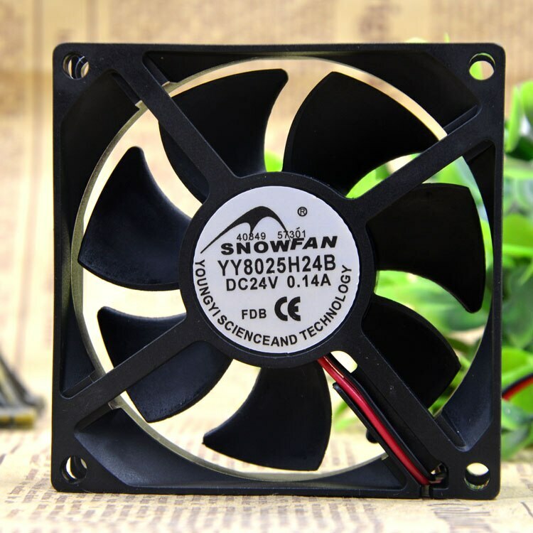 SNOWFAN YY8025H24B 8025 8cm 24V 0.14A Motor protection cooling fan