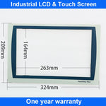 Touch Screen Panel Glass Digitizer PN-267990 REV.06 MTI-15-68-002 + Overlay Film