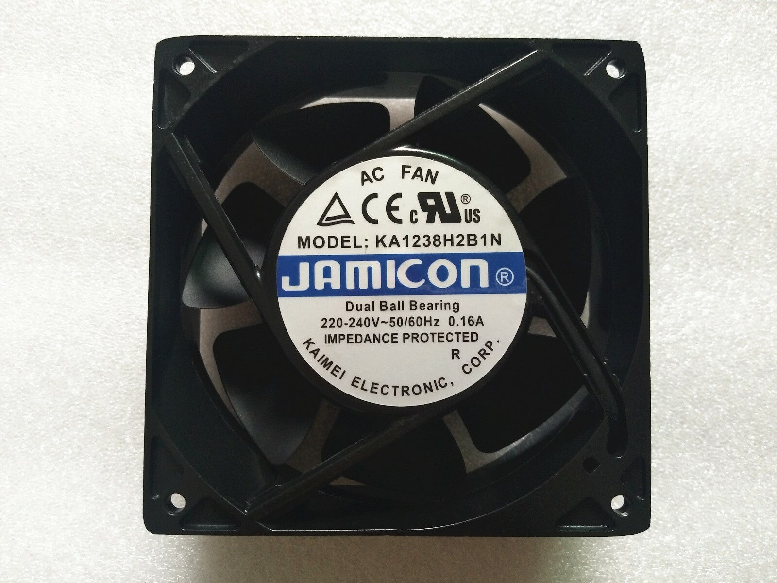 1PC JAMICON KA1238H2B1N 220-240V 0.16A aluminum frame cooling fan