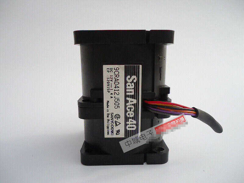 1pc Sanyo 9CRA0412J505 4056 DC 12V 1.4A Supercharged Server Cooling Fan 6Pin