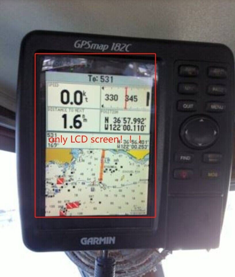 1 pcs LCD For GARMIN GPSMAP 182C MARINE CHART PLOTTER FISHFINDER GPS Replacement