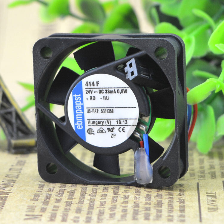 EBMPAPST 414F 40*40*10MM 24V 33 MA 0.8W Axial flow fan 2Pin Quiet Cooling Fan