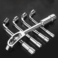 6mm-24mm Metric L Shaped Angled Open Hex 6 point Socket Wrench Doubleend Spanner