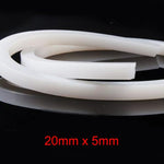 5mm x 5mm/10mm/15mm/20mm/30mm Solid Silicone Rubber Sealing Strip Weatherstrip