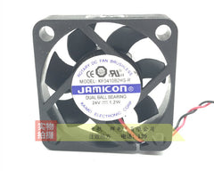 JAMICON KF0410B2HS-R 4010 4CM 24V 1.2W 2 Wire Dual Bearing Cooling Fan