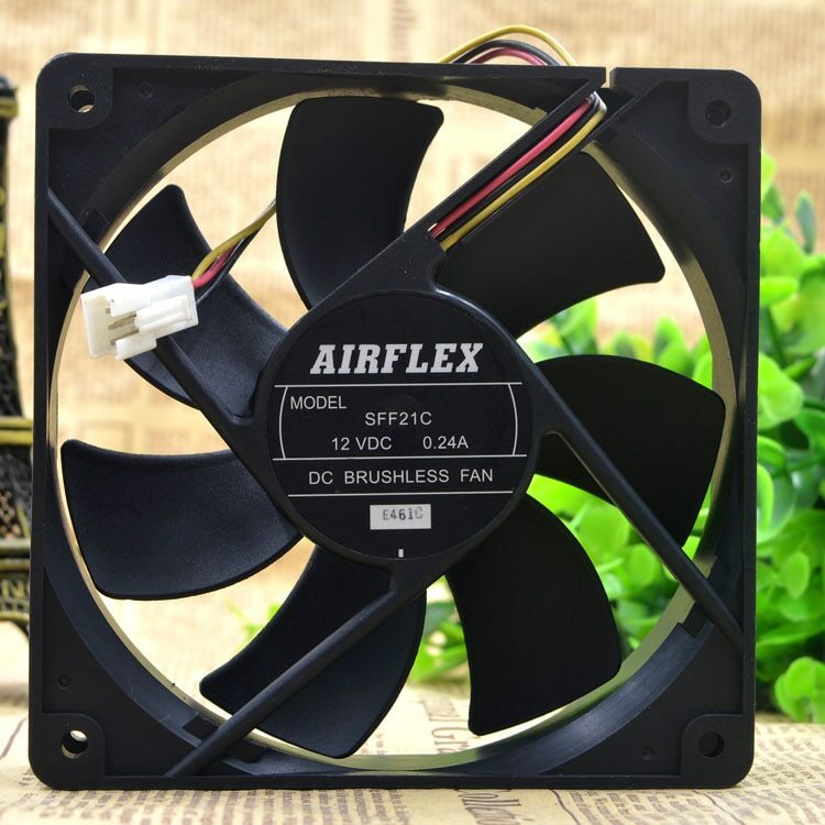 AIRFLEX SFF21C 12V 0.24A 1212CM 12025 Motor protection cooling FAN 3-wire
