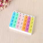 28 Grid Weekly pill organizer pill box holder Medicine Storage box