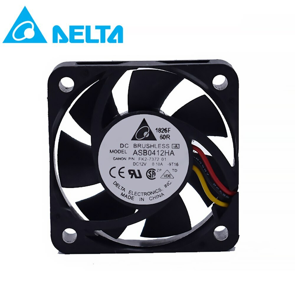 Delta ASB0412HA DC 12V 0.10A 4CM 40*40*10mm 6000RPM 3Wires Silent Cooling Fan