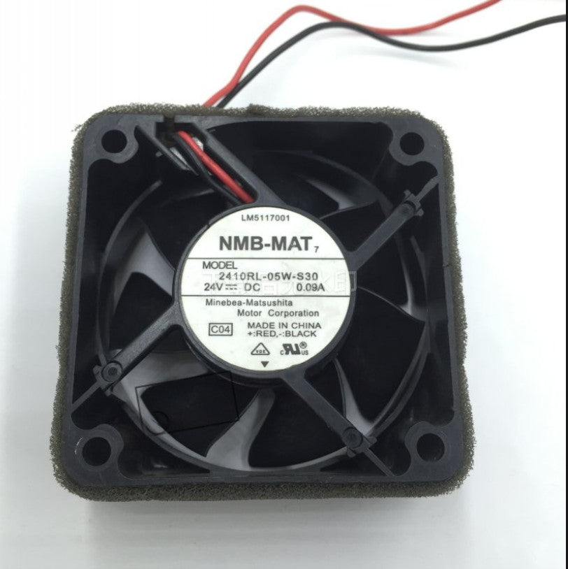 NMB 2410RL-05W-S30 DC24V 0.09A 6025 6CM 2-wire inverter cooling fan