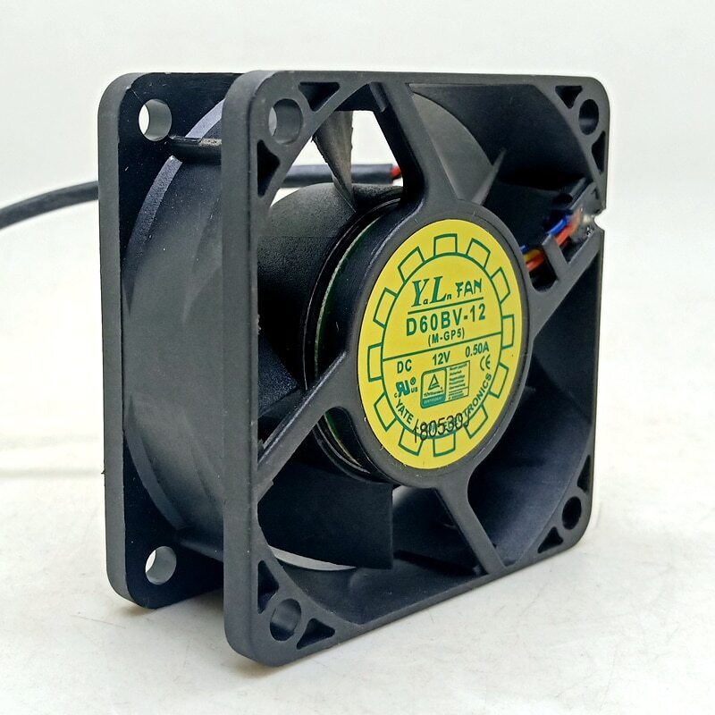 6025 12V Double Ball Fan Computer Server CPU Cabinet Power Supply PWM D60BV-12