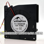 12CM 12032 Turbo Fan Double Ball Blower YY12032H12B 12V 0.80A