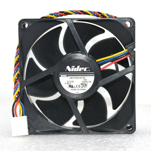 Nidec 8025 8CM 12V 0.38A double ball chassis cooling fan L80T12NS1A7-57
