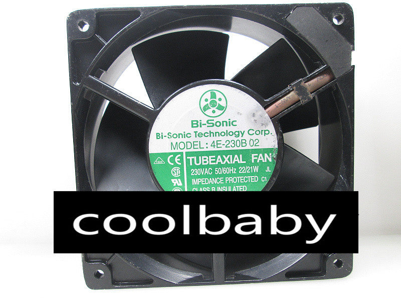 Bi-Sonic 4E-230B 12038 AC230V 22/21W metal frame high temperature cooling fan