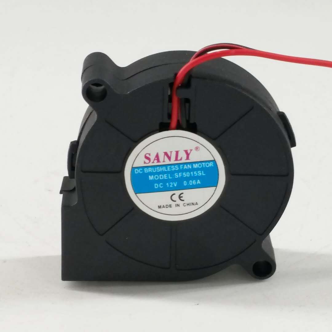 2pcs New DC12V 0.06A SANLY SF5015SL Blower Cooling Fan 5015 5CM 50mm 2Pin
