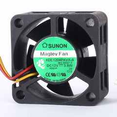 2pcs SUNON 4020 KDE1204PKVX-A Maglev Cooler Cooling Fan 12V 3.8W 3Pin Connector