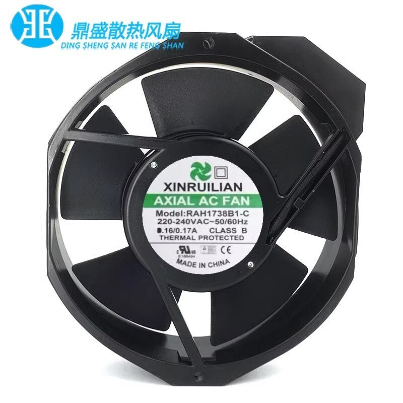 For XINRUILIAN RAH1738B1-C 220/240V 0.16/0.17A 17238 Cooling Fan