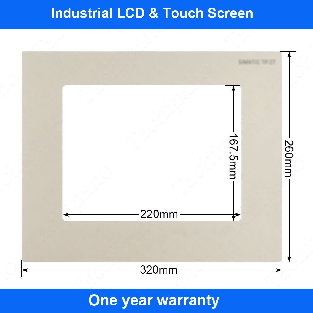 6AV3627-1QL00-0AX0 Touch Panel for 6AV3 627-1QL00-0AX0 TP27 10 with Overlay