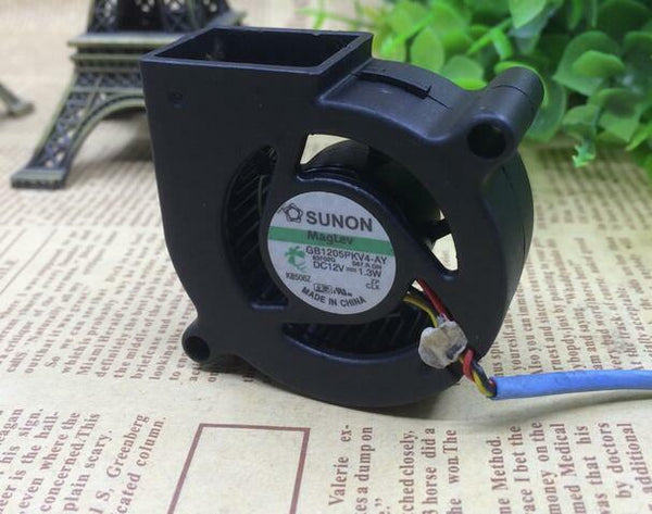 SUNON GB1205PKV4-AY 12V 1.3W 3-line Small Turbine Blower Cooling Fan Projector