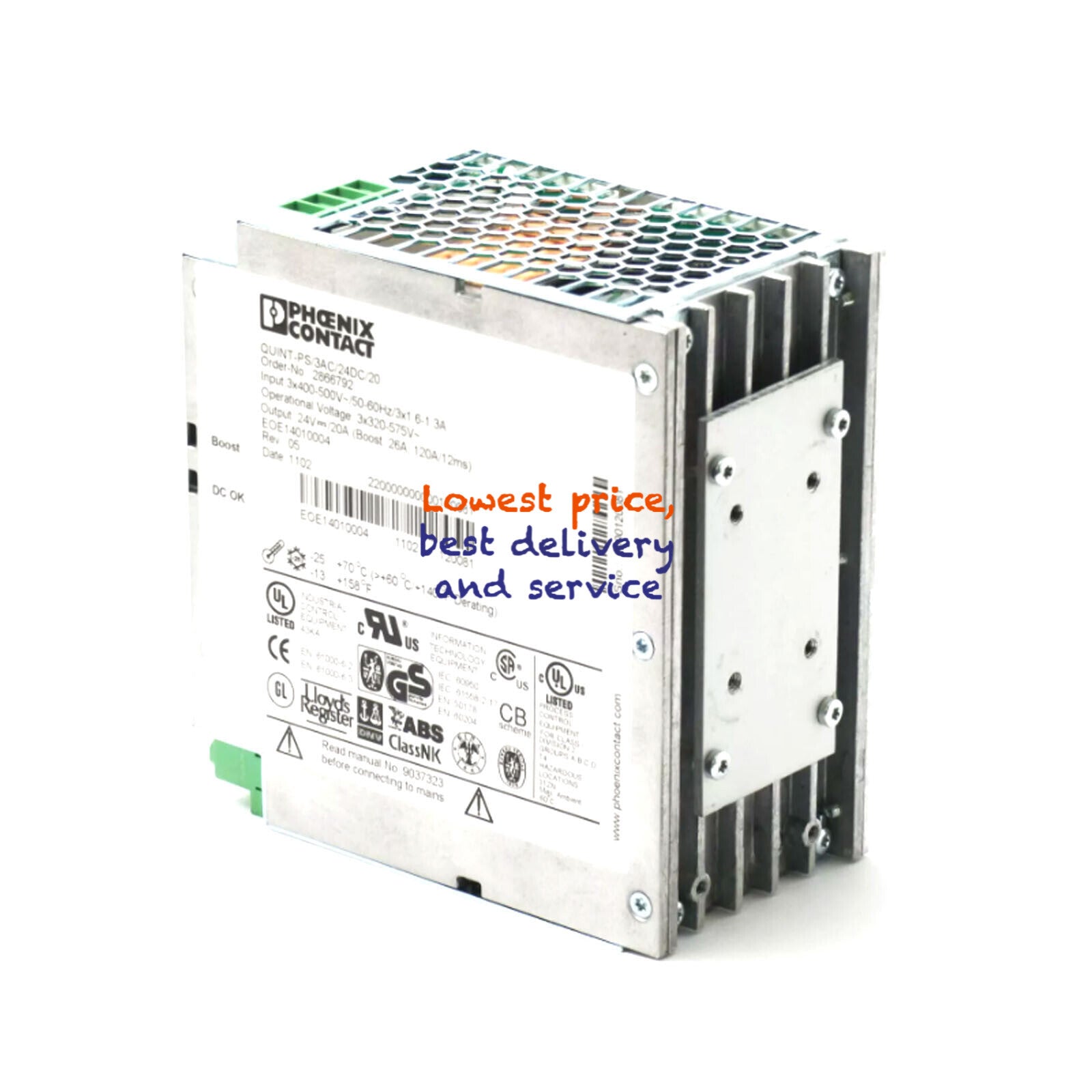 New Sealed Box PHOENIX CONTACT QUINT- PS /3AC/24DC/20 2866792 Power Supply Unit#