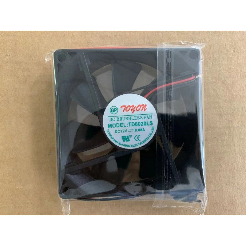 For 12V 0.08A 80*80*20 TD8020LS 2 wire refrigerator fan