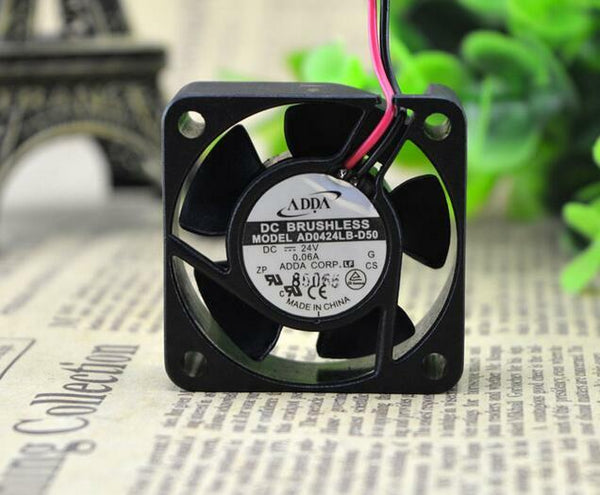 ADDA AD0424LB-D50 24V 0.06A 4015 4CM 2 wire double ball fan