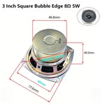 3 Inch 4Ω 8Ω 16Ohm 1W 2W 3W 5W 10W 20W Full-range Speaker Loudspeaker Waterproof