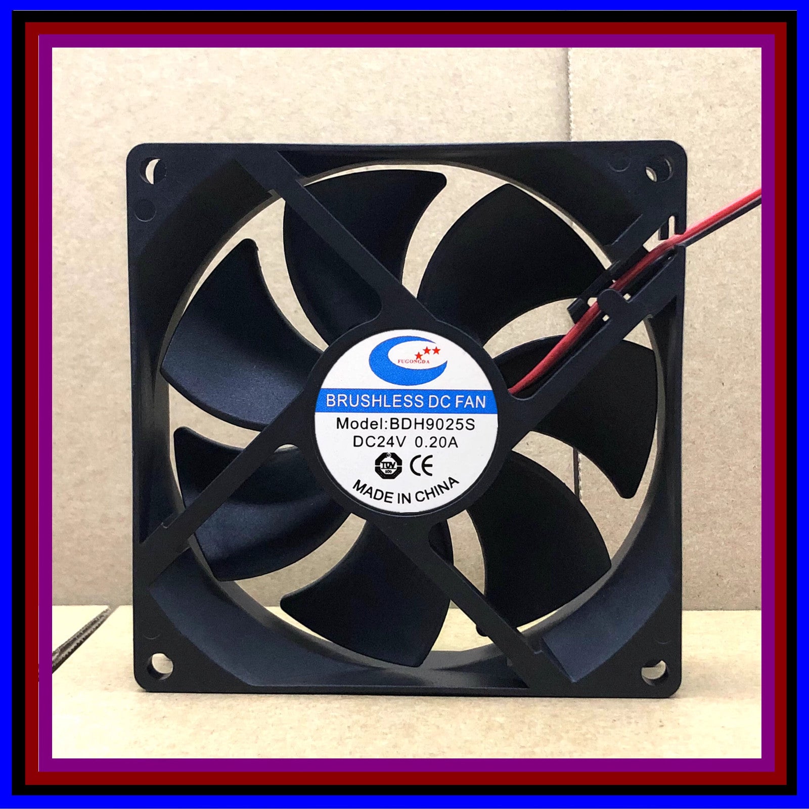 1PCS BDH9025S 9025 DC24V 0.20A 9CM 2-Wire Inverter Cooling Fan