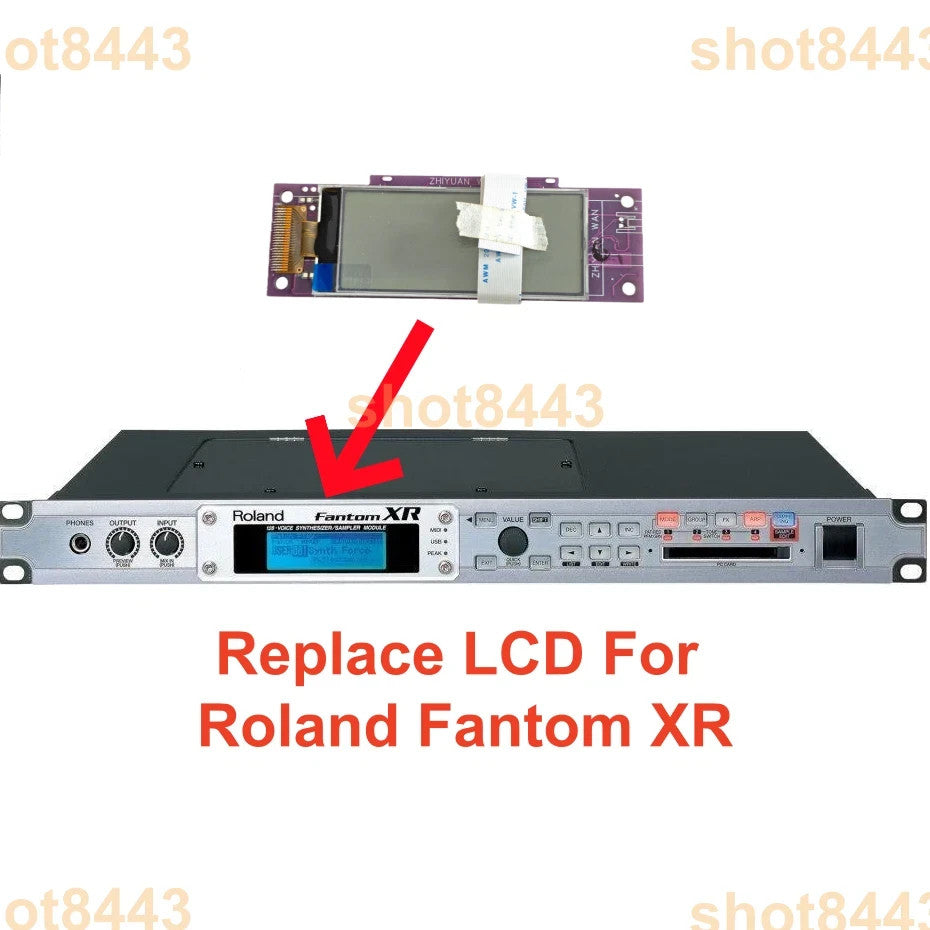 Compatible LCD Display For Roland Fantom XR Matrix Screen Panel Replace