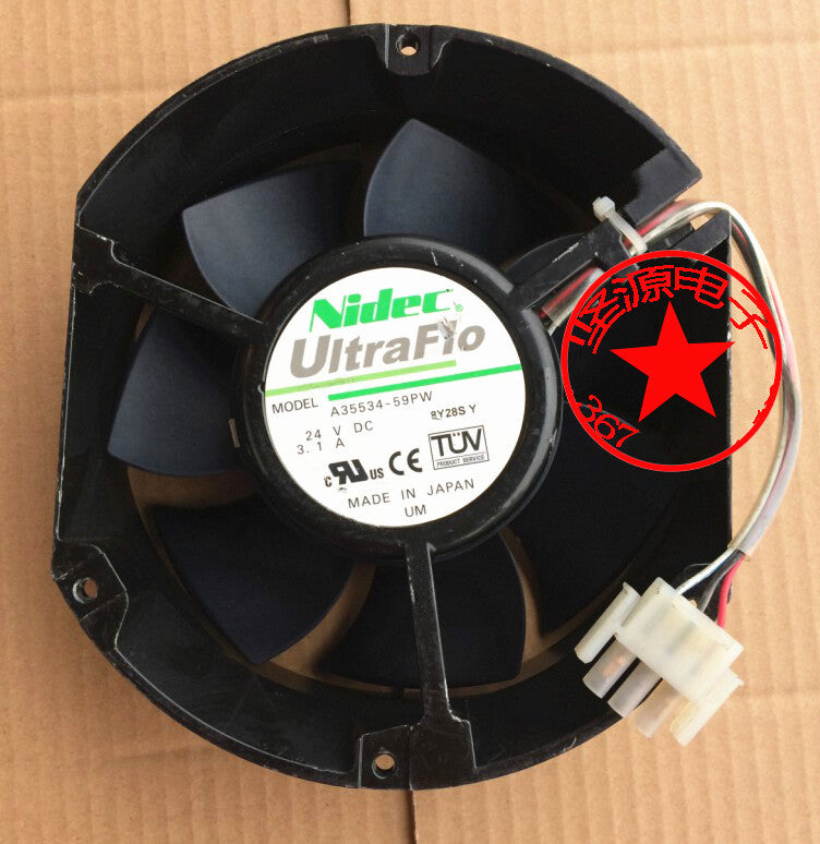 1PC NIDEC A35534-59PW 24V 3.1A 3-wire inverter cooling fan